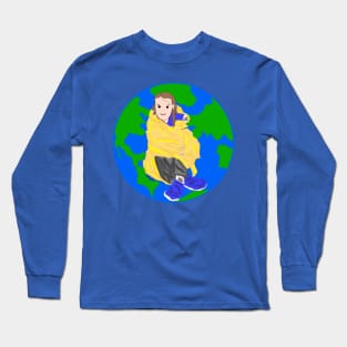 greta thunberg protect the world Long Sleeve T-Shirt